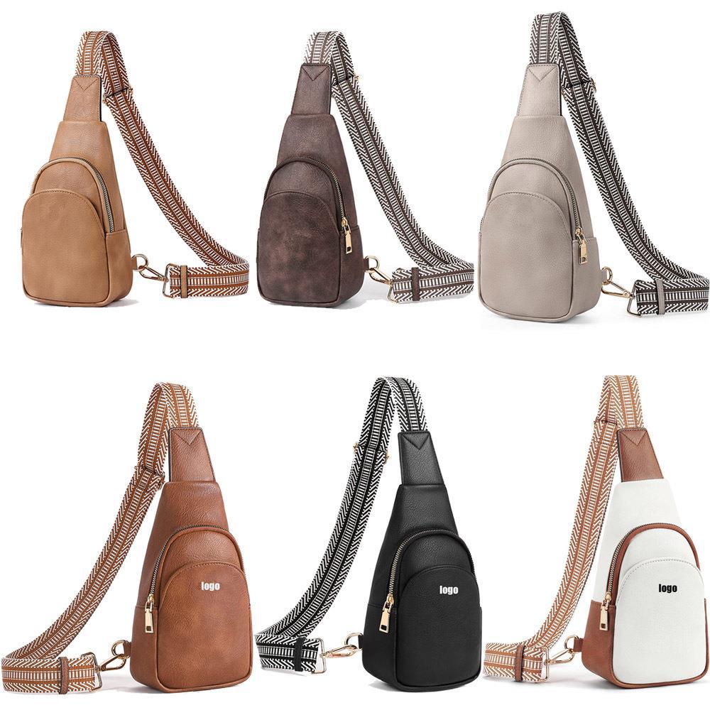Borsa a tracolla da donna in PU con texture 2024, monospalla, semplice, alla moda, per il tempo libero, locomotiva_voghion.com