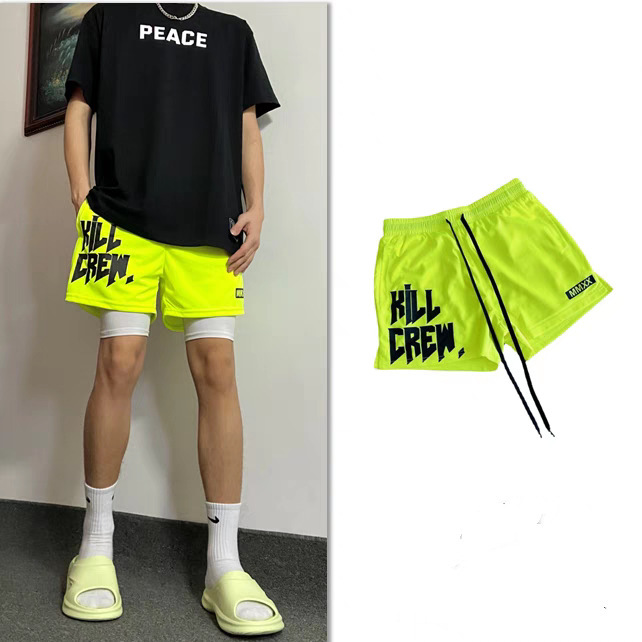Summer Basketball Shorts Men's American Style But Knee Loose Casual Four-point Fashion Brand Sports Breathable Quick-drying Training Pants