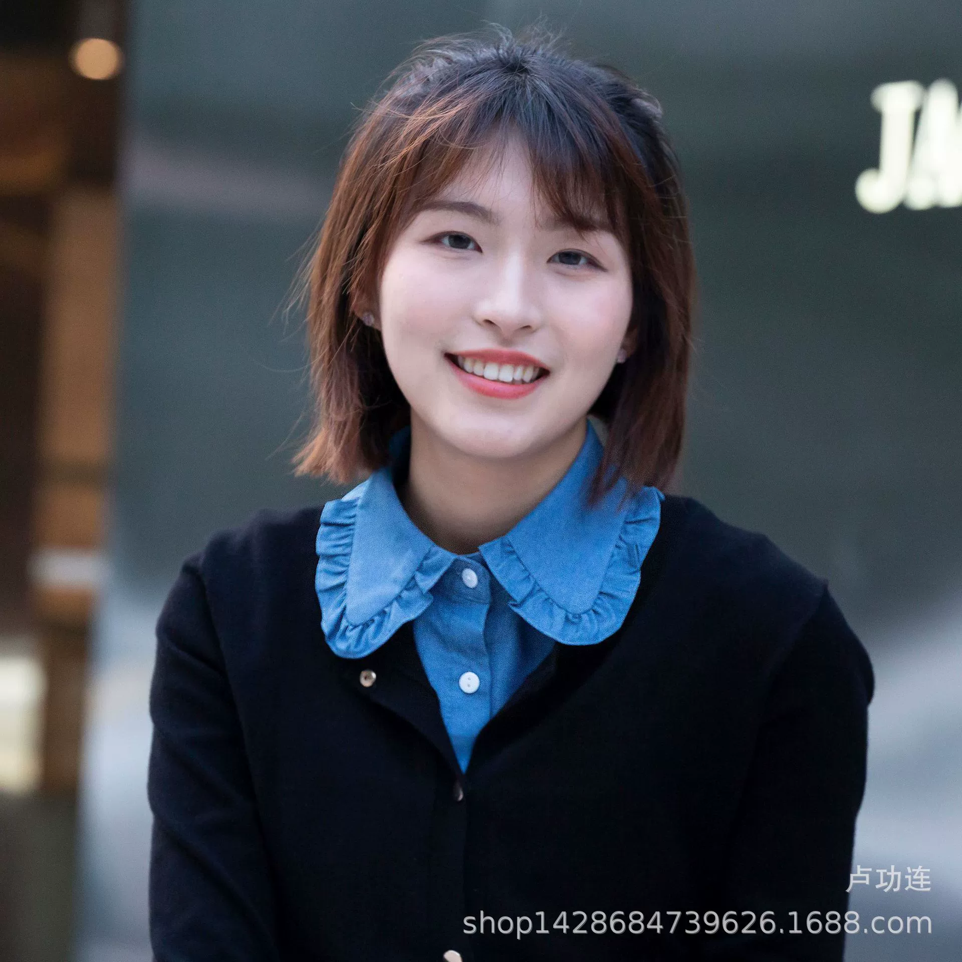 Украшенная в Корейском стиле черно-белая кружевная искусственная осенне-зимняя хлопковая рубашка с поддельным воротником модный воротник с поддельным воротником для женщин