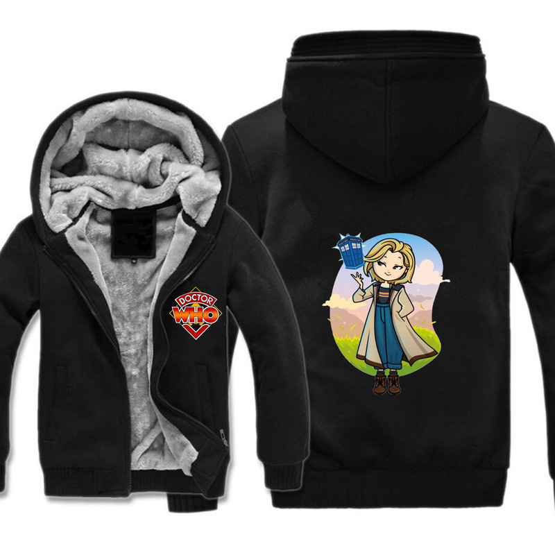 Anime Game Sweatshirt Doctor Who Surrounding Casual Hoodie for Teenagers Winter Thickened Warm Hoodie