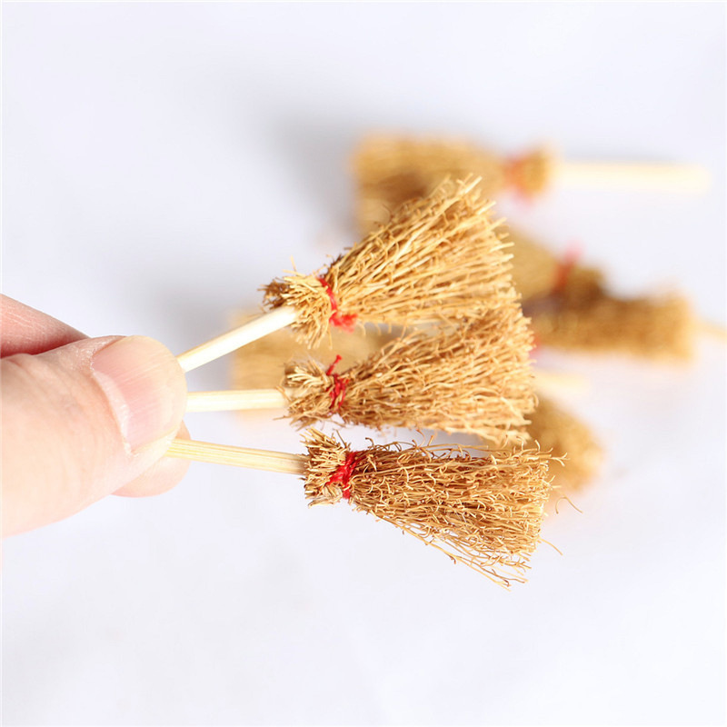 1:12 Dollhouse Artificial Mini Large Broom Broom Miniature Food Toy Scene Model
