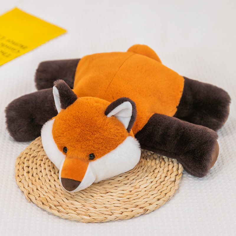 Mulula nuevo super suave mentira dinosaurio muñeca de peluche de juguete perro muñeca zorro dormir almohada femenina al por mayor