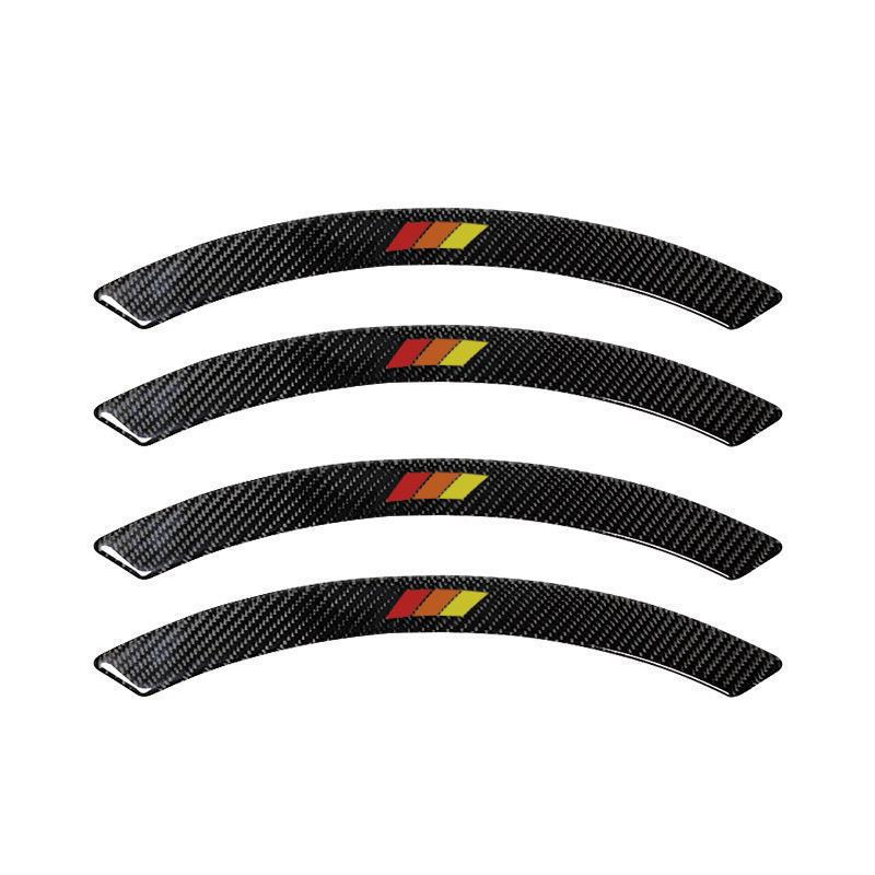 Parche de ceja de rueda de fibra de carbono para automóvil, tira decorativa de ceja de rueda epoxi, adhesivo anticolisión engrosado, resistente a arañazos, tira anticolisión de carrocería