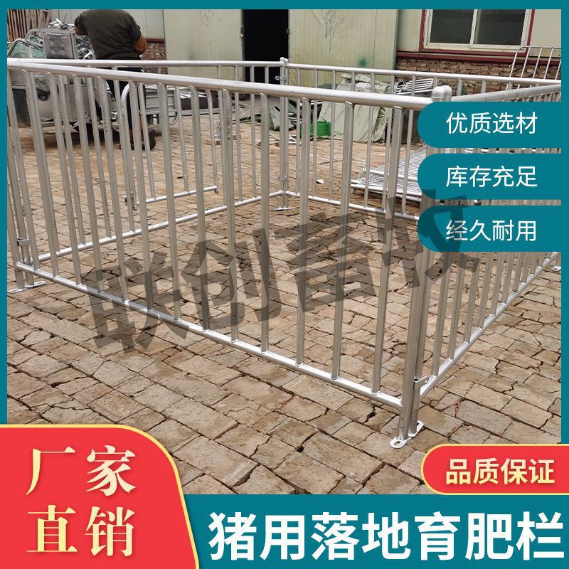 猪围栏育肥落地热镀锌猪圈羊圈牛圈畜牧养殖设备保育地磅围垒德株