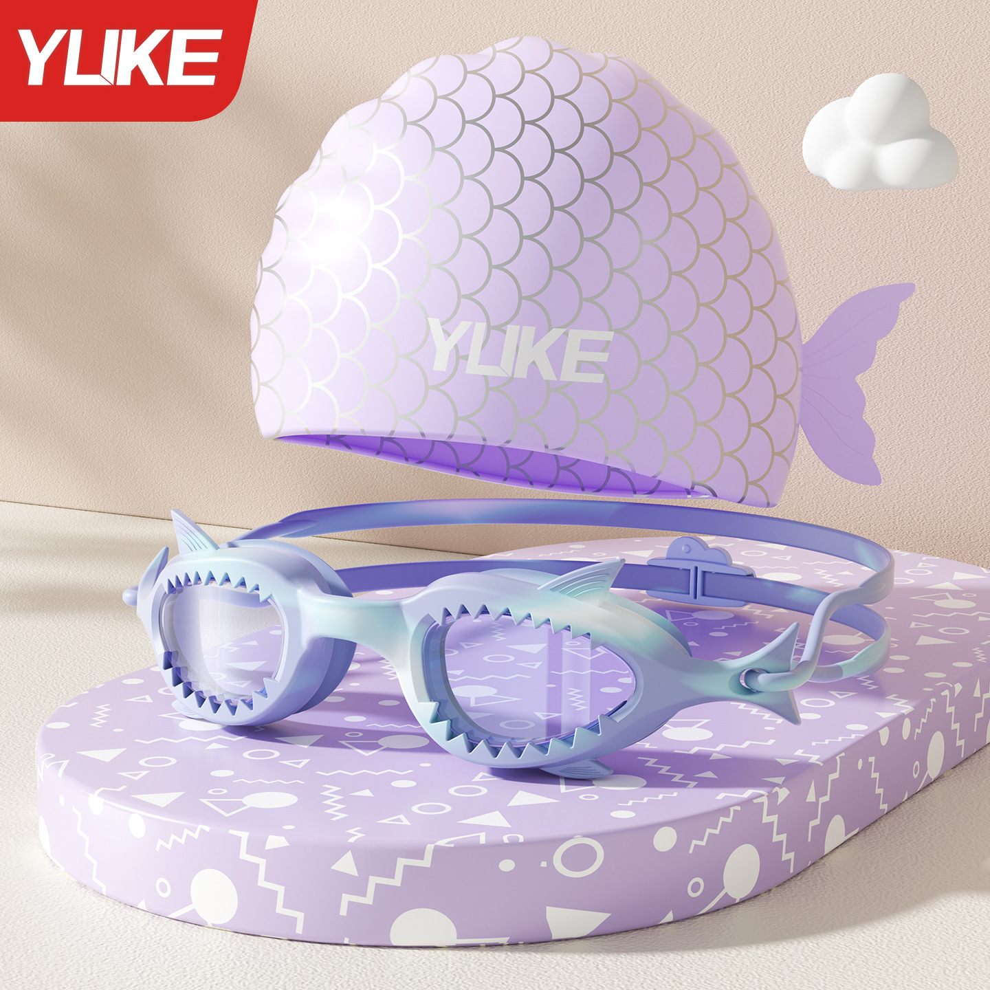 Gafas de natación para niños Gafas de marco pequeño antivaho para niños y niñas Entrenamiento de natación Buceo en forma de pez Equipo profesional impermeable HD