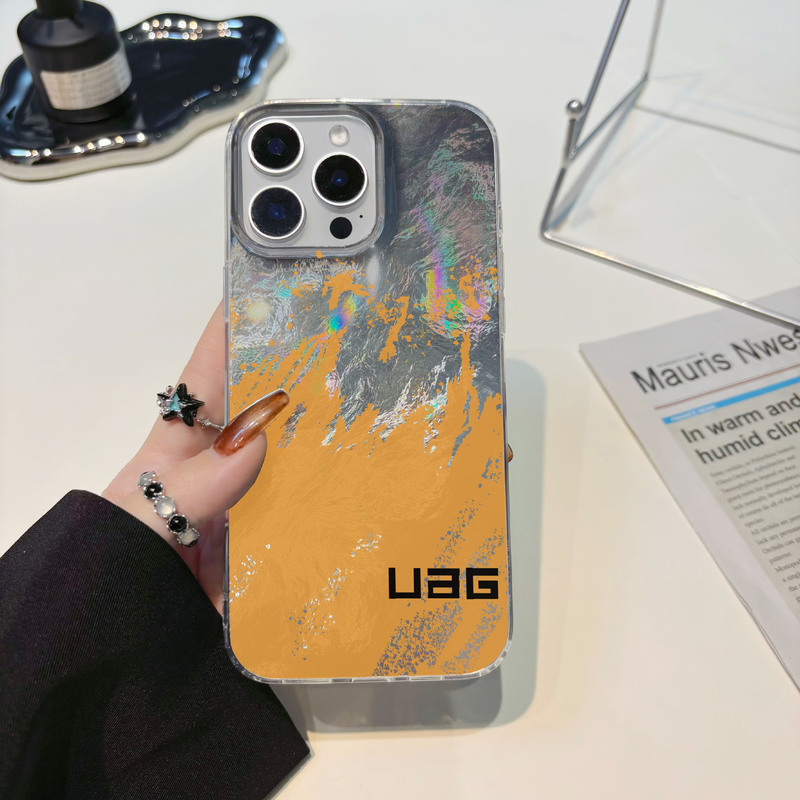 Tin Foil Pattern Imd Suitable for Iphone17 Mobile Phone Case Apple 16Promax1513111214 Cross-Border Trendy Brand Protection