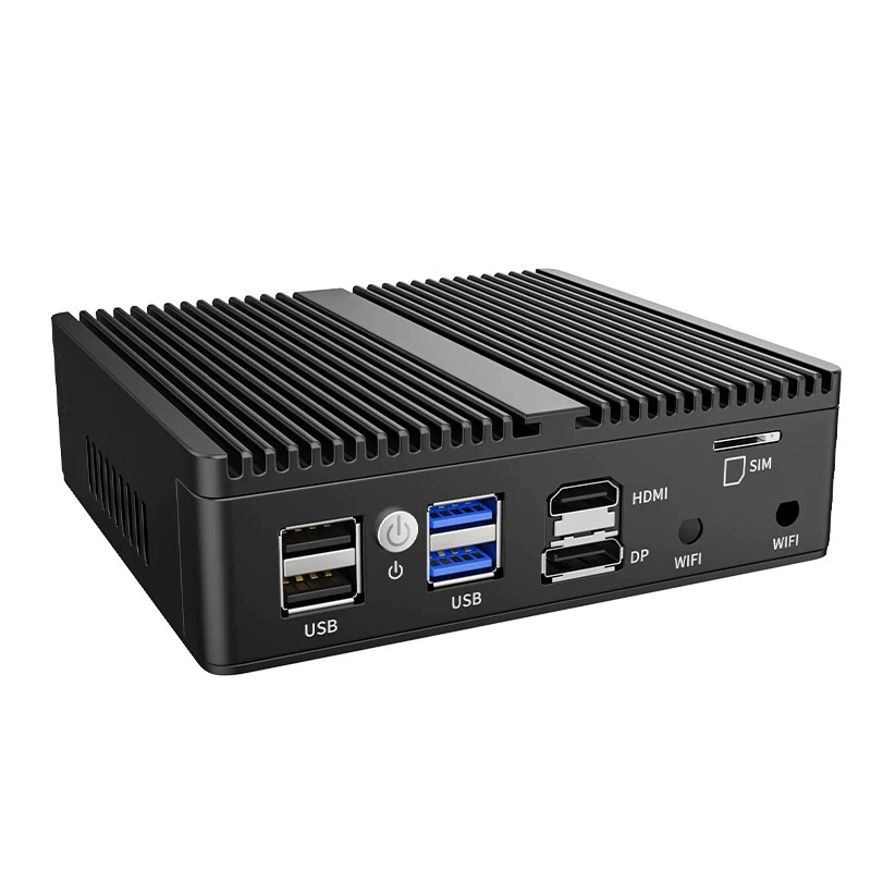 Новый микрокомпьютер Pentium N6000, 4 сетевых порта I226*, последовательный порт без вентилятора, промышленный вычислительный компьютер