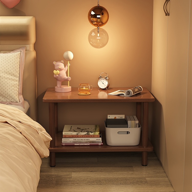 Bedside Table Storage Rack Simple Modern Home Bedroom Small Rental House Storage Locker Extremely Narrow Bedside Cabinet
