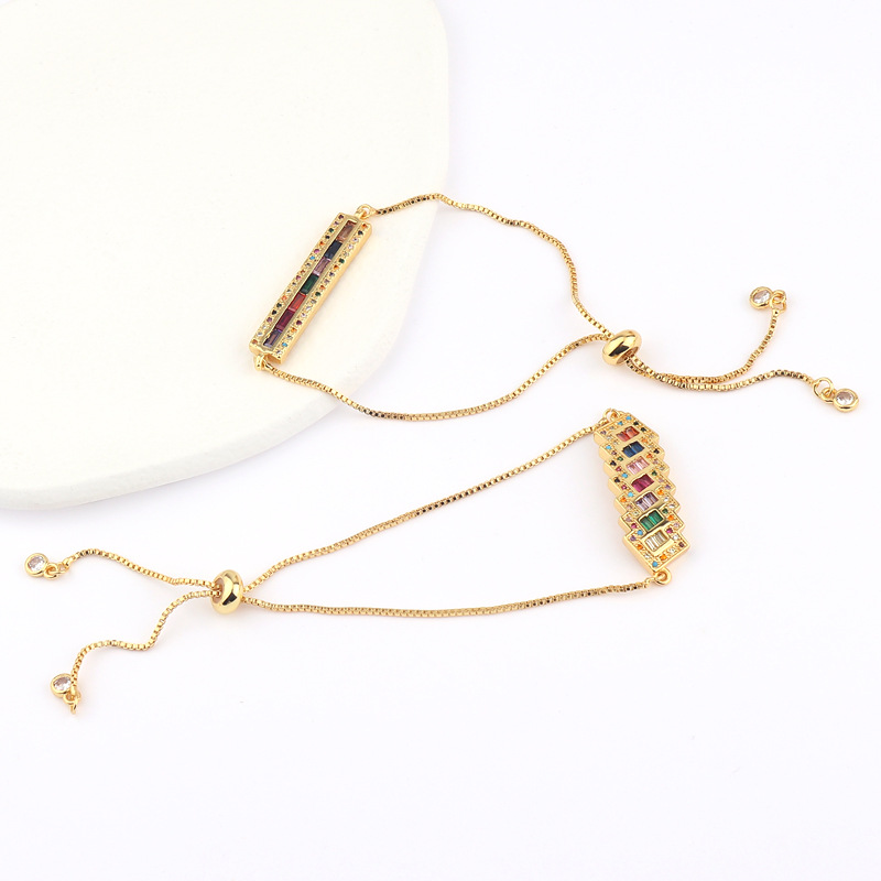 Fashion Cactus Flower Copper Bracelets Zircon Copper Bracelets