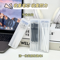 オフィス新型学生中性ペン芯デスクトップ収納ケース文房具記念整理プラスチックケース収納防塵