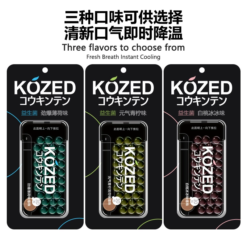 Gjinjin Explosive Bead Sugar Probiotic Жвачка свежий тон мята конфета для мальчиков и девочек артефакт kissing производитель оптом