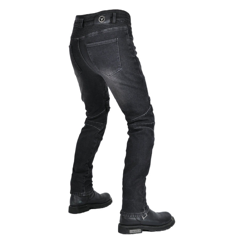 Volero motocicleta jeans hombres vintage motocicleta montar pantalones invierno lana-forrado caliente a prueba de viento carreras anti-caída Pantalones