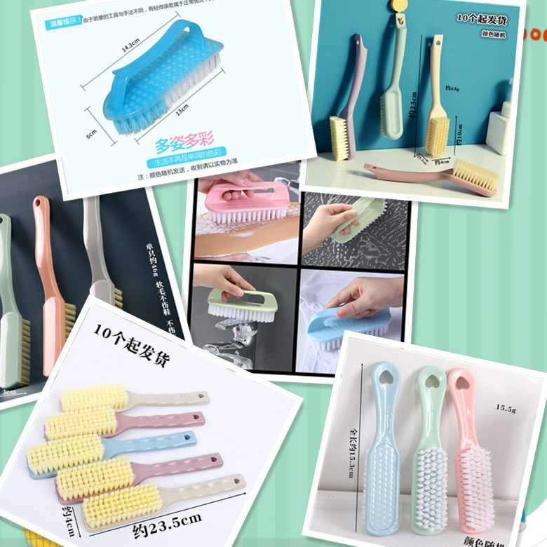 Plastic hygienic harmless shoe brush for home use soft-bristled for…