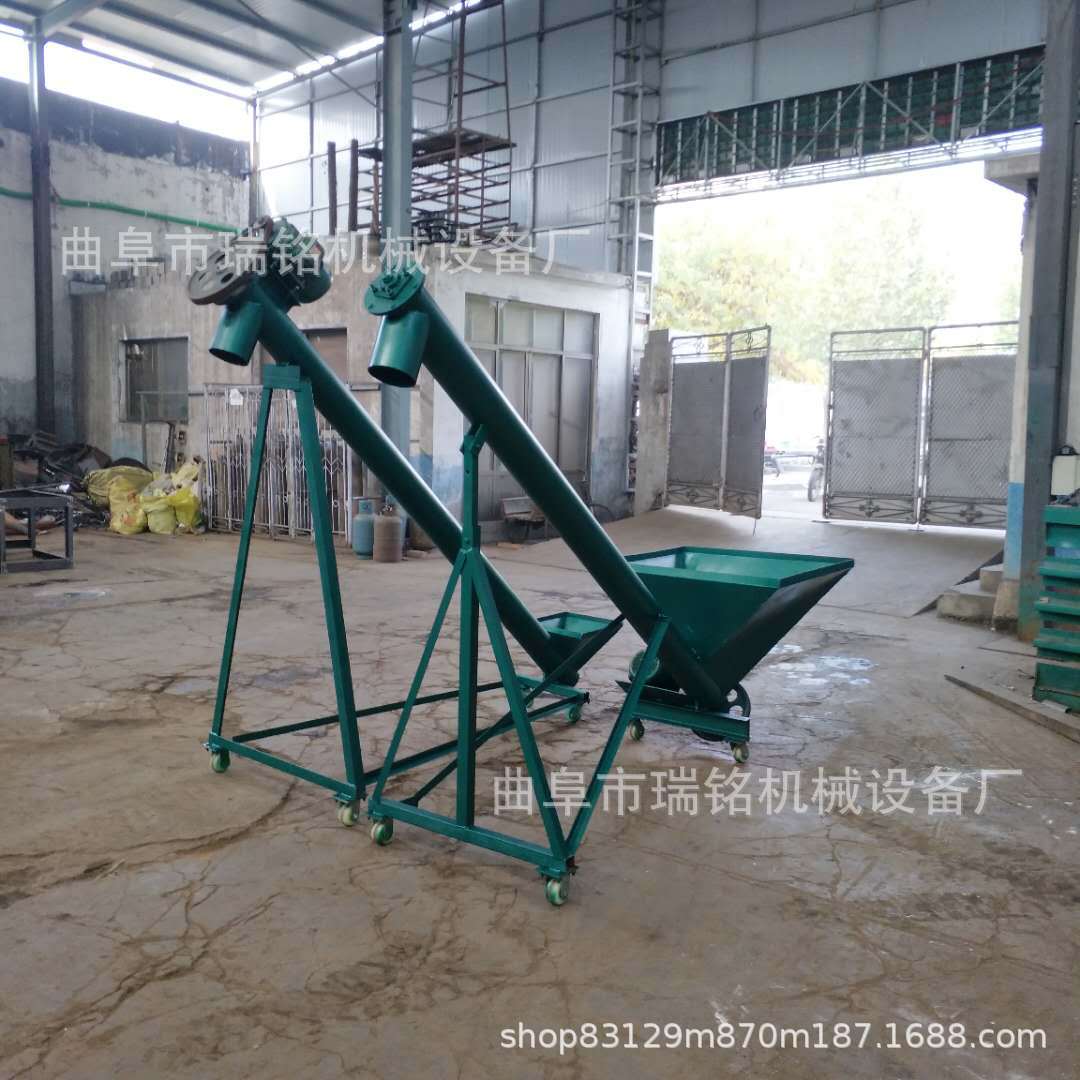 化工厂用石英砂螺旋提升机TGFF219M管径腻子粉螺旋提升机一机多用