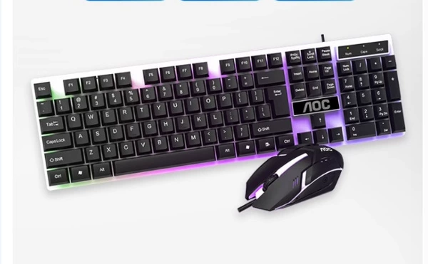 Keyboard, mouse, black set