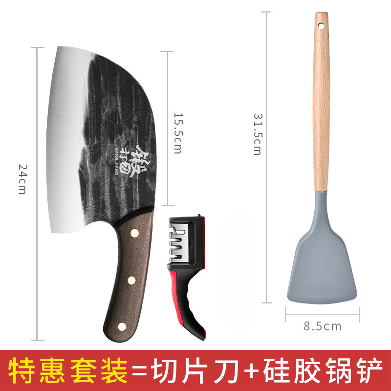 Cuchillo de cocina Longquan cortador doméstico de doble propósito, cuchillo de corte de hueso afilado ultra rápido, un cuchillo de corte de corte de Longquan