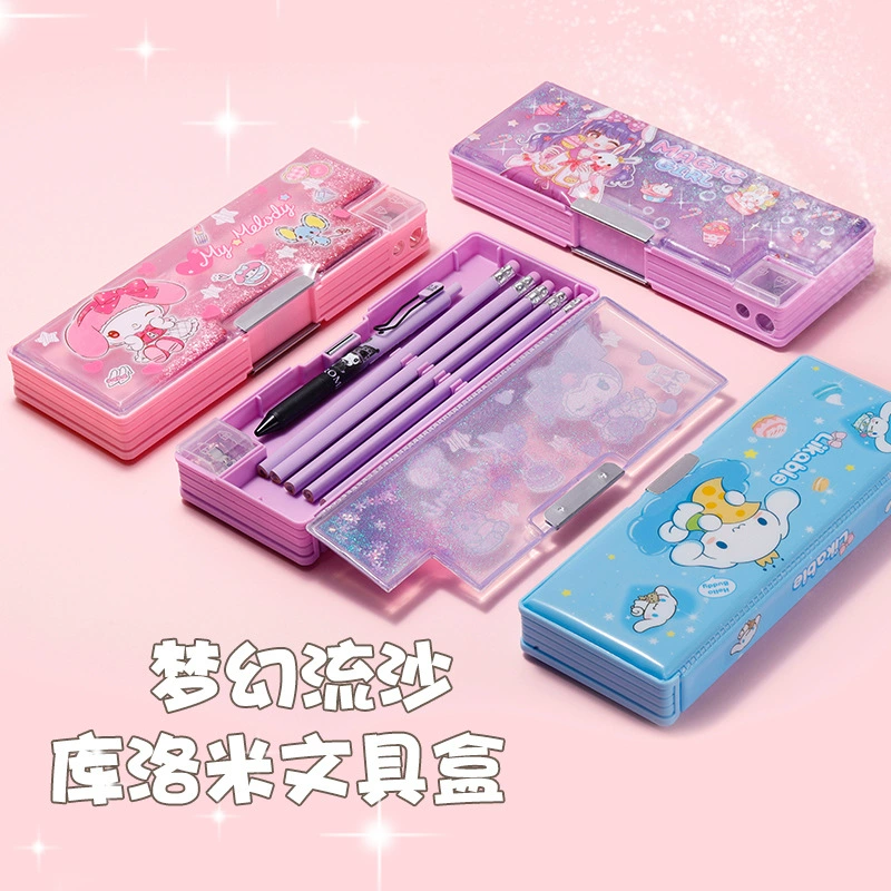 Sanrio, двусторонний складной карандашный пенал для учащихся начальной школы для мальчиков и девочек