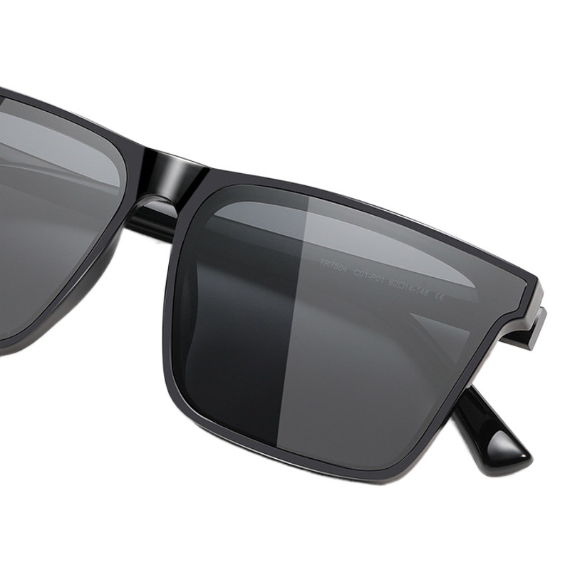 Nuevas gafas de sol polarizadas cuadradas TR gafas de sol de talla grande para hombres con la misma protección UV gafas de sol de tamaño múltiple