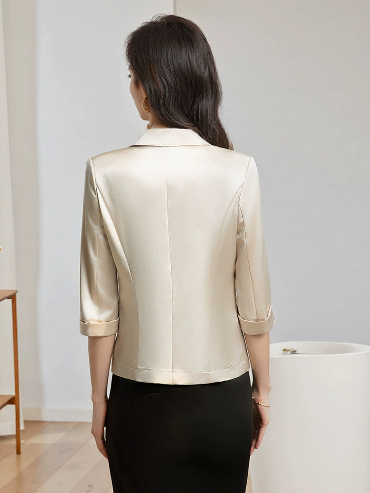 Spring classic suit jacket for work, high-quality style, slim fit