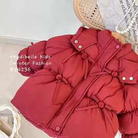 儿童棉服韩版女童2025新款加厚棉袄宝宝冬季洋气棉衣时髦冬装外套