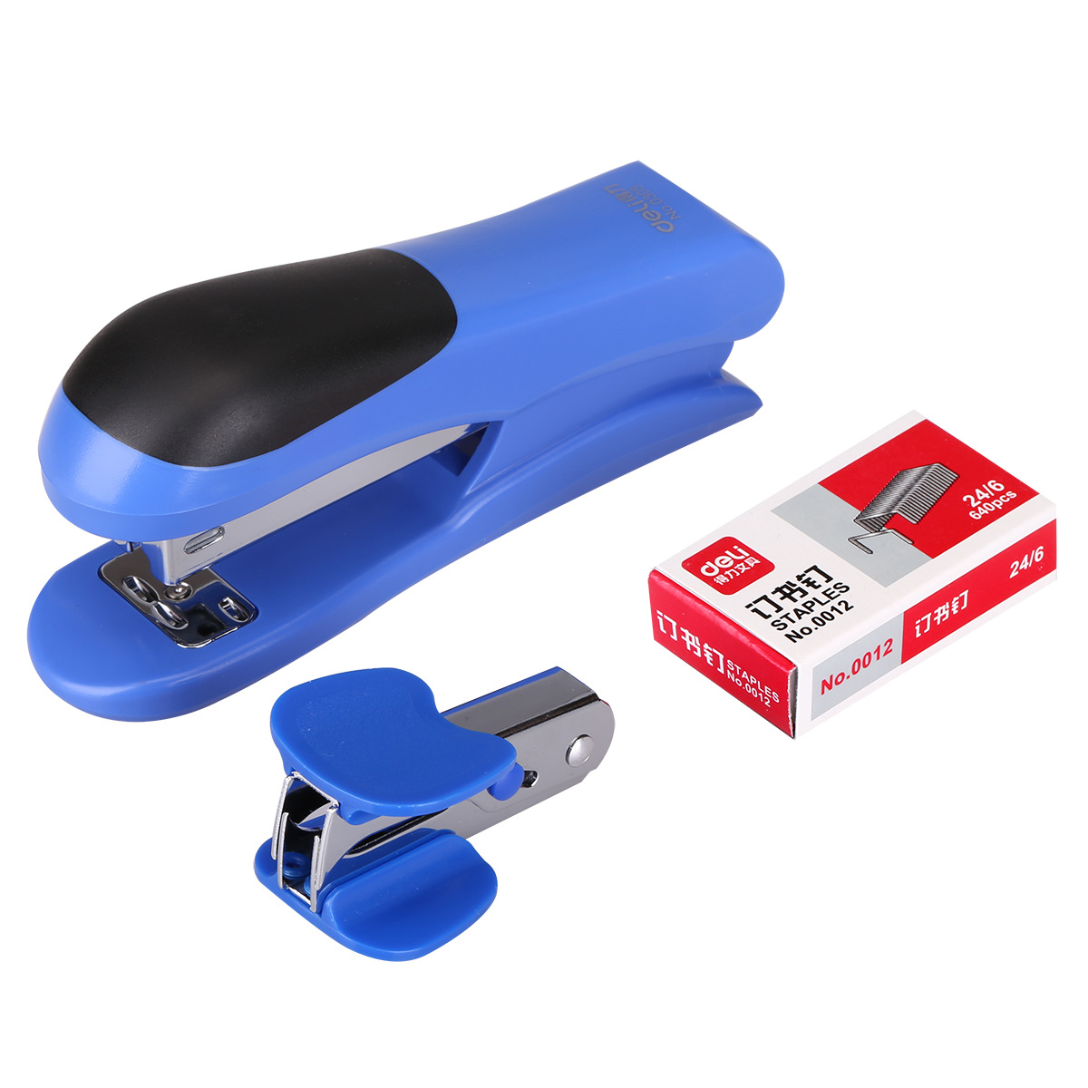 Engrapadora Deli 0355, Engrapadora Ergonómica para Estudiantes, Tipo Estándar, Pequeña, Multifuncional, Tamaño Mediano