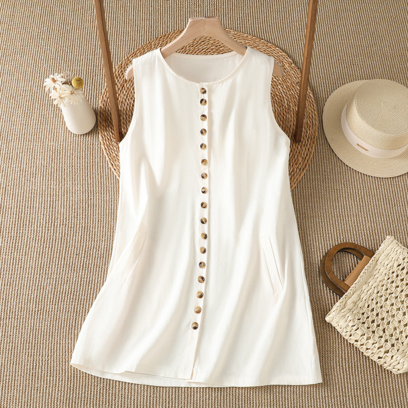 Elegant long tank top sleevless