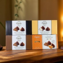 Cupido比利时松露巧克力黑可可脂夹心190g进口零食网红礼物盒糖果