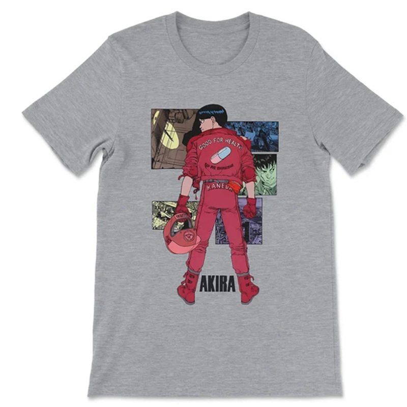 1988年アキーラAKIRAアニメ連名日系レトロ潮牌ヴィンテージ男性綿ゆるいtシャツ