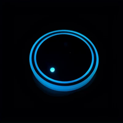 Car Luminous Colorful Led Water Cup Mat Interior Anti-Slip Mat Night Light Car-Mounted Automatic Sensing Decorative Ambient Light (Other Automotive Interior Supplies) - classic-1-pack-car-colorful-water-coaster-led-smart-sensor-ambient-light
