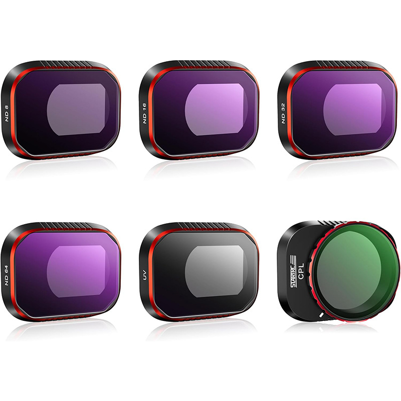 DJI Mini4Pro filtro UV conjunto de tres piezas reducción de luz ND16 64 256 espejo de luz de estrellas CPL accesorios para drones