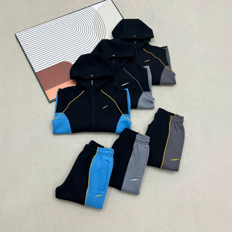 26 styles of NOCTA men's hooded zip-up sweatshirt and sports casual pants set, model numbers 8786+8788 26 styles of NOCTA men's hooded zip-up sweatshirt and sports casual pants set, model numbers 8786+8788