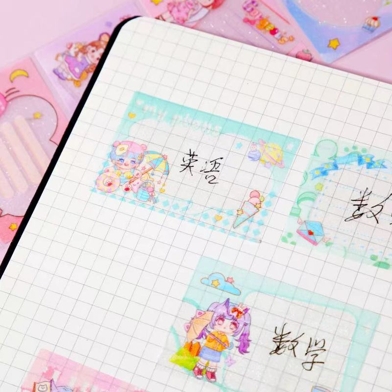 Ahua Jiang の引き出し式付箋、見栄えの良いオフィス メッセージ、学生漫画の付箋、間違った質問、引き裂いて貼り付けることができます|undefined