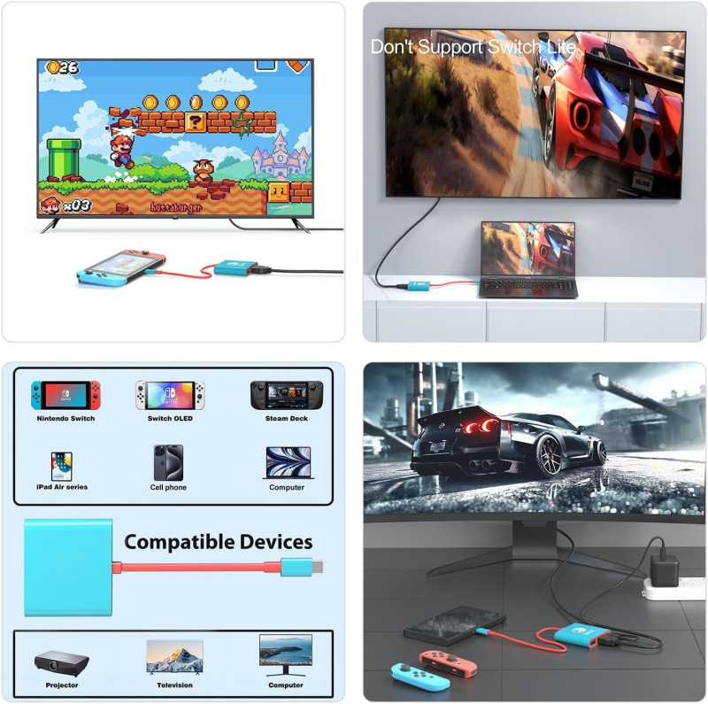 Switch三合一typec拡張ドックrog携帯タブレットパソコン任天堂ゲーム機3 in1拡張ドック|undefined