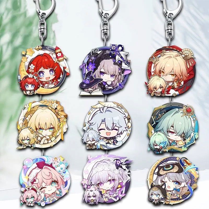 Acrylic Keychain with High-Value Iron Banner Pendant for Student Backpack Decoration, Portable Backpack Accessory Gift Acrylic Keychain with High-Value Iron Banner Pendant for Student Backpack Decoration, Portable Backpack Accessory Gift