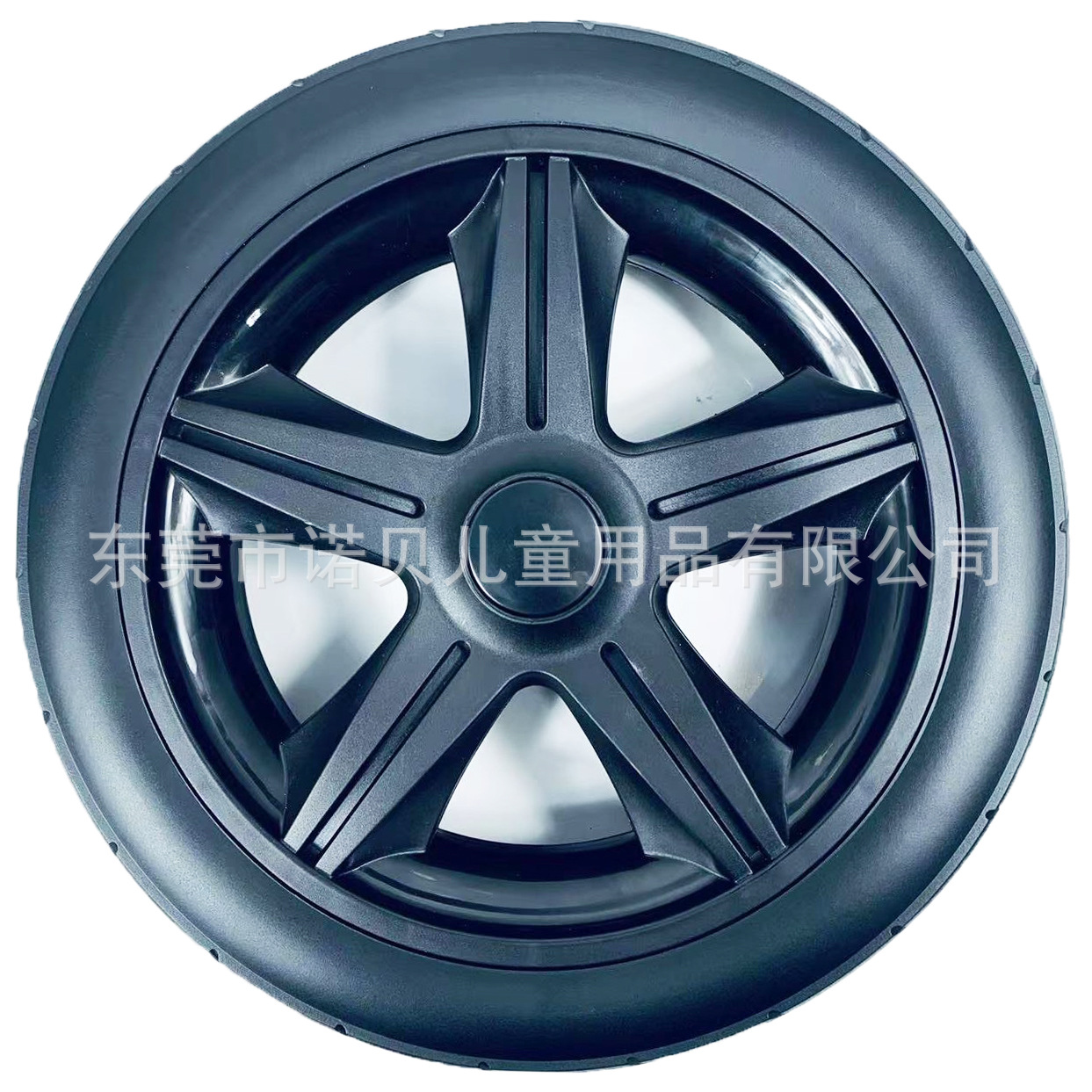 12寸实心聚氨酯发泡轮PU发泡轮高景观婴儿推车轮