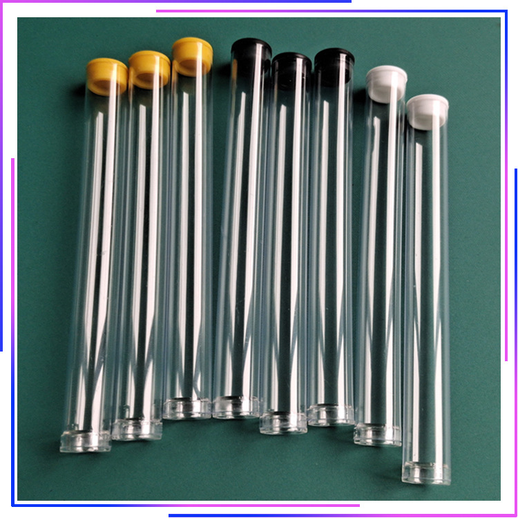 厂家直销透明圆筒PVC塑料包装硬管优质PVC材质环保粉刺针包装管