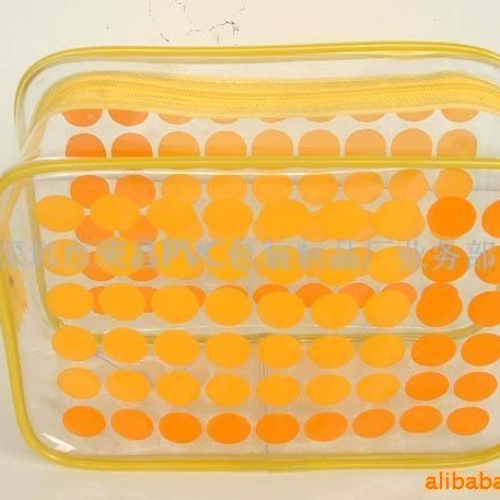 PVC胶骨袋 化妆袋收纳袋拉链袋透明包装袋 饰品袋 床上用品包装袋