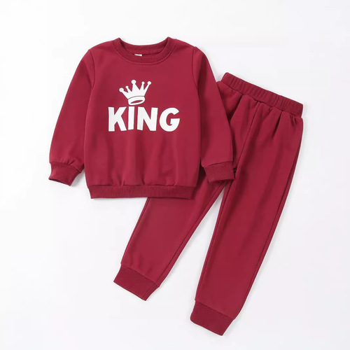 Children's Fashion Cartoon Print Long Sleeve Long Pants Set for Boys and Girls, Spring and Autumn New Arrival Casual Sport Sweatshirt Outfit