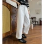 新款春秋显瘦水洗阔腿裤