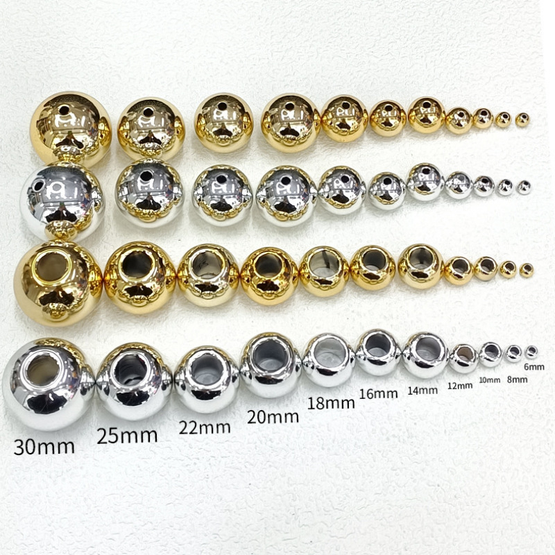 Extra Large Custom Loose Bead Hole Pearl Yellow Tower Electroplated Gold and Silver Beads through Hole Straight Hole Half Hole Single Hole Color Extra Large Custom Loose Bead Hole Pearl Yellow Tower Electroplated Gold and Silver Beads through Hole Straight Hole Half Hole Single Hole Color