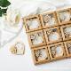 Cross Border New Wedding Wooden Heart Shaped Candle Holder Candle Gift suit Desktop Party Holiday Atmosphere Decorative Candlestick