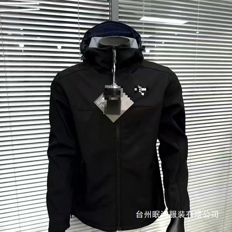 26 new model Bird House men's and women's embroidered jacket, soft shell waterproof thin fleece business versatile top wholesale