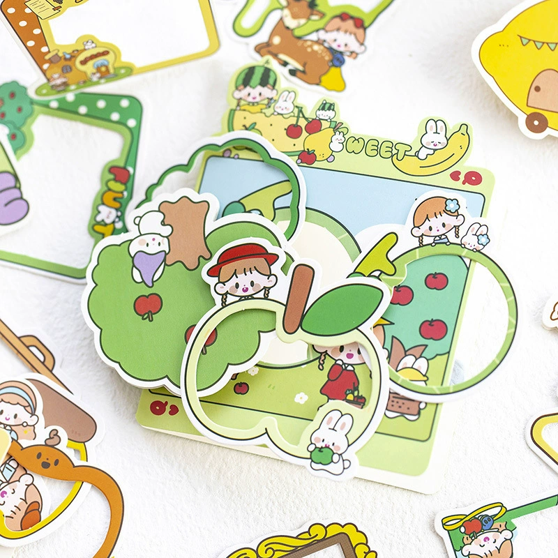 Twilight City Good Dreamful Fairy Series Sticker Handbook Photo Cute Girl Heart Fresh Patch Bag Material
