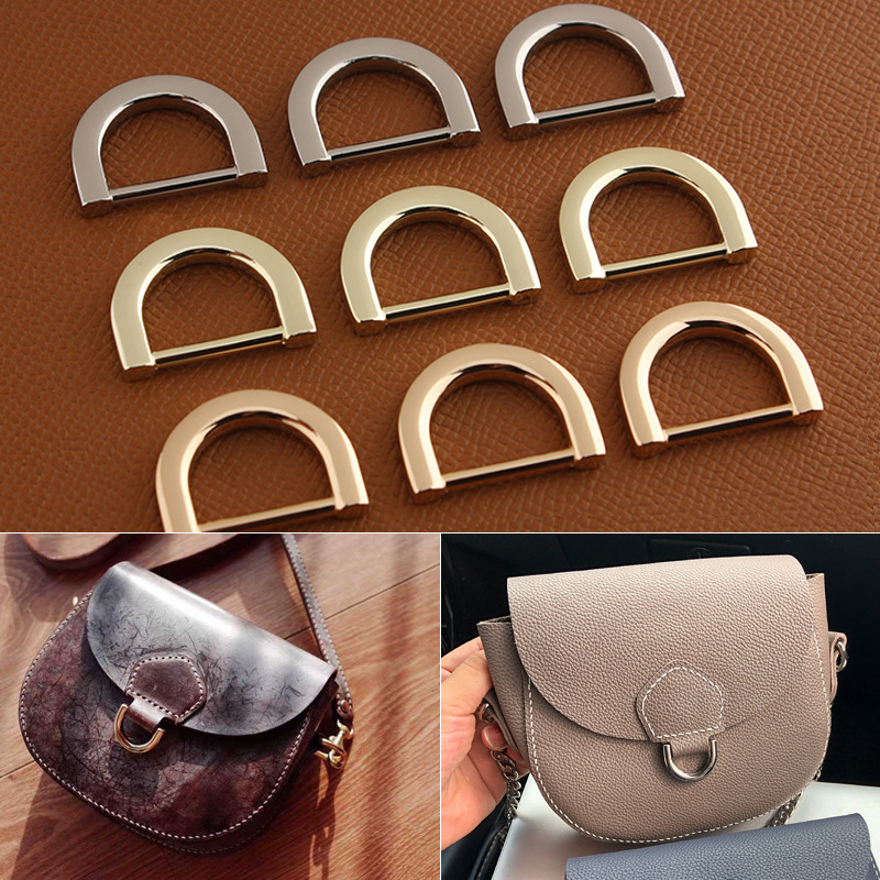 小猪包扣D扣内径20mm  手工DIY皮革五金扁平D环扣
