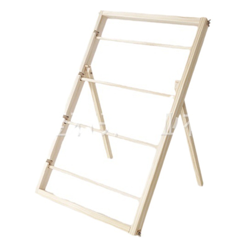 Estante de exhibición de almacenamiento de cinta de madera nueva lana tejida de madera maciza estante de almacenamiento tienda de flores tienda de pasteles estante de cinta en stock