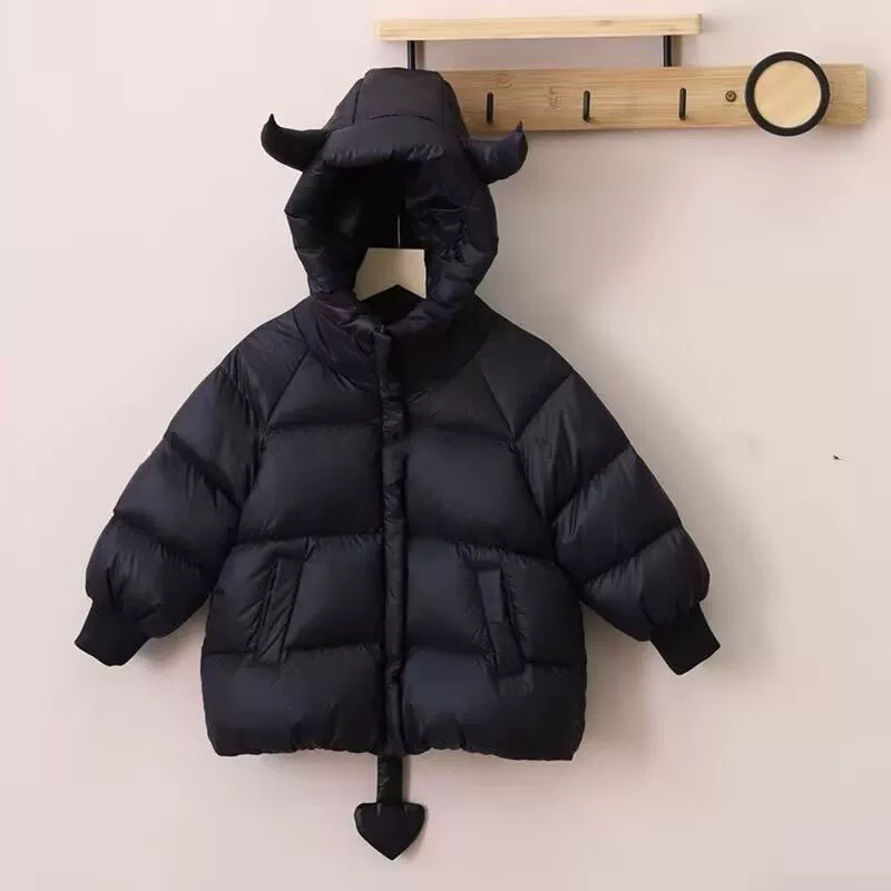 Children's winter fleece down jacket with down for leisure