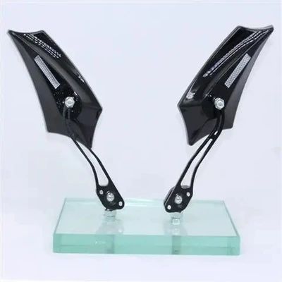Wholesale Supply new motorcycle reflector Electric Car Rearview Mirror personalized decorative rearview mirror modification decorative parts (Motorcycle rearview mirror) - 2760-rearview-mirror-black