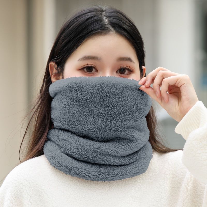 Coral velvet scarf gray 1 piece