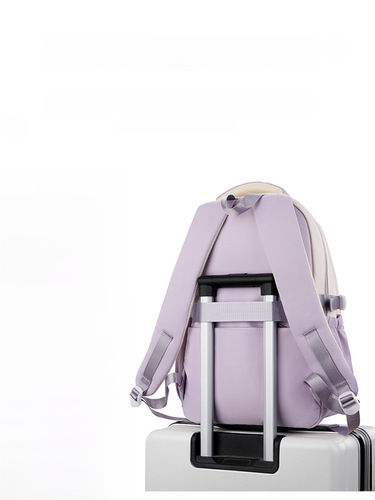 Natural Fish New Student Backpack for Children, Grades 3-6, Dual Shoulder Bag Backpack for University Students, Girls, and Middle School Students