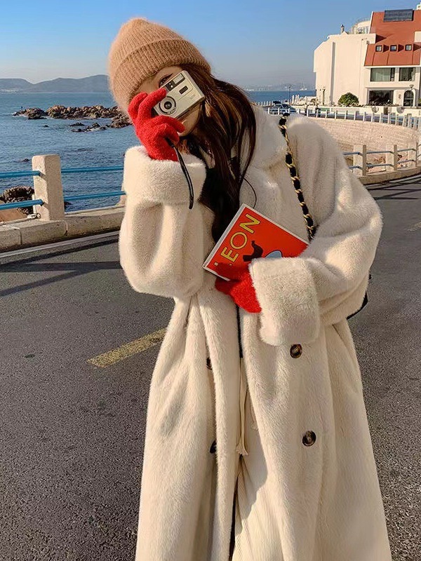 Зимнее розовое цветное пальто, бархатная куртка